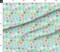 Scattered Rainbow Donuts Mint Colourful Fun Sweet Food Treat Custom Printed Fabric by Spoonflower Various Fabrics by the Yard or Fat Quarter